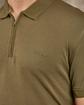 Polo col zippé vert Polo col zippé vert